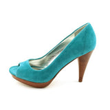 Style & Co Celine Womens Open Toe Suede Pumps Heels Shoes