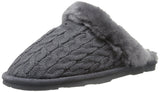 BEARPAW Women's Effie Mule, Charcoal, 8 M US