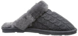 BEARPAW Women's Effie Mule, Charcoal, 8 M US