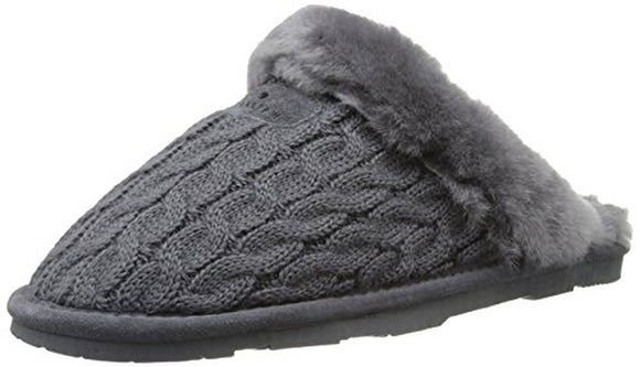 BEARPAW Women's Effie Mule, Charcoal, 11 M US