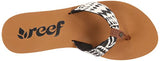 Reef Women's Scrunch TX Flip Flop,Black White,10 M US