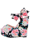Iron Fist Buns N Roses Platform Wedge - Black