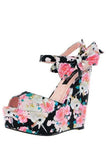 Iron Fist Buns N Roses Platform Wedge - Black