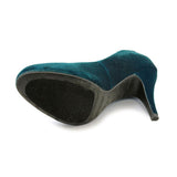 American Rag Teal Velvet Women's Shoes 8M Pumps Classics Heels