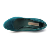 American Rag Teal Velvet Women's Shoes 8M Pumps Classics Heels