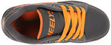 Heelys Propel Skate Shoe (Toddler-Little Kid-Big Kid), Grey-Orange, 4 M US Big Kid