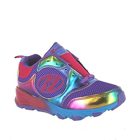 Heelys Girl's Race Fashion Purple Rainbow Skate Sneakers Shoes Sz: 6