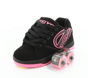 Heelys Girls Propel Black-Pink Sneaker - 13