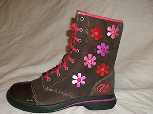 Heely's Uptown Brown-Multi Skate Roller Hightop Shoes Size 9-Unisex- 10-Women's