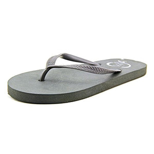 143 Girl Women Zada Thong Sandals, Grey, Size 8.0
