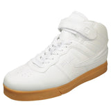 Fila Men's Vulc 13 White-Silver-Gum High Top Fashion Sneakers, 12 D(M) US