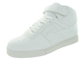 Fila Men's Vulc 13 White-Silver-Gum High Top Fashion Sneakers, 12 D(M) US