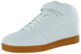 Fila Men's Vulc 13 White-Silver-Gum High Top Fashion Sneakers, 12 D(M) US