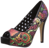 Iron Fist Loved Ones Black Peeptoe Platform Shoes