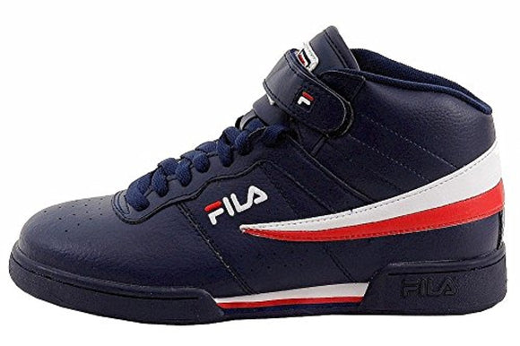 Fila Men's F-13V LEA-SYN Fashion Sneaker, Fila Navy-White-Fila Red, 11 M US
