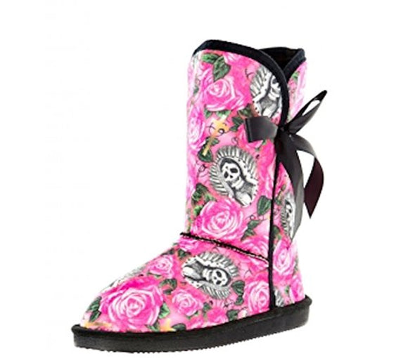 Iron Fist Women's Pink Beautiful Sinner Fugly Boots Shoes
