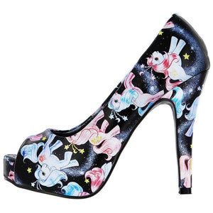 Iron Fist My Little Pony Celestial Peep Toe Platform Heels