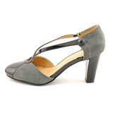 NATURALIZER BIXBY PUMP BLACK-GREY SUEDE WOMEN SHOES