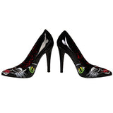 Iron Fist Women's Black Cat Point Heel Pumps Sandals Shoes