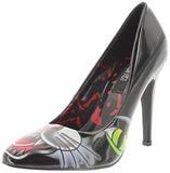 Iron Fist Women's Black Cat Point Heel Pumps Sandals Shoes
