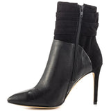 Guess Vvidlet Women Pointed Toe Leather Black Ankle Boot