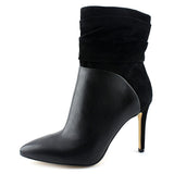 Guess Vvidlet Women Pointed Toe Leather Black Ankle Boot