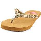 Roxy ARJL100405 Womens Alani Beaded Thong Sandals