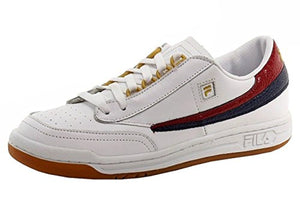 Fila Men's Original Tennis Casual Sneakers, White Leather, 10.5 M