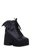 Iron Fist Bat Wing Boot Women's Black Shoes