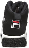 Fila Men's MB Fashion Sneaker, Black-White-Fila Red, 8 M US