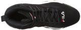 Fila Men's MB Fashion Sneaker, Black-White-Fila Red, 11 M US