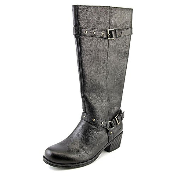 Born Cam Leather Tall Black Boots