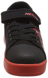 Heelys Kids' Spiffy Black-Red-Flames Canvas Sneaker