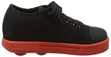 Heelys Kids' Spiffy Black-Red-Flames Canvas Sneaker