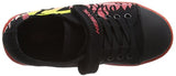 Heelys Kids' Spiffy Black-Red-Flames Canvas Sneaker