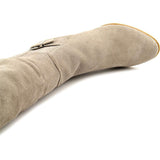 Alfani Women's Careeni Wide Calf Round Toe Leather Knee High Boot US