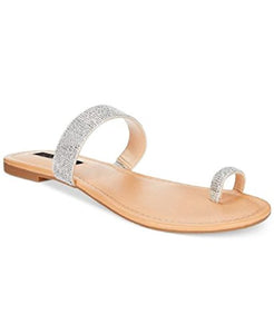 Inc International Women's Concepts Mikoeh Pearl Silver Sandals size 7.5