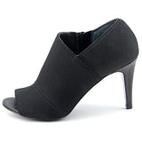 Alfani Reinaa Women Open-Toe Canvas Black Bootie