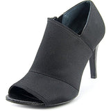 Alfani Reinaa Women Open-Toe Canvas Black Bootie