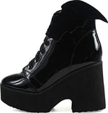 Iron Fist - Womens Bat Wing Patent Boot