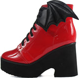 Iron Fist - Womens Bat Wing Patent Boot