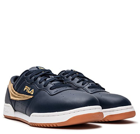Men's Fila Original Fitness Navy-White-Gold Shoes Sneakers