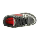 Heelys Men's Motion Plus Black Grey Red Shoes Sneakers